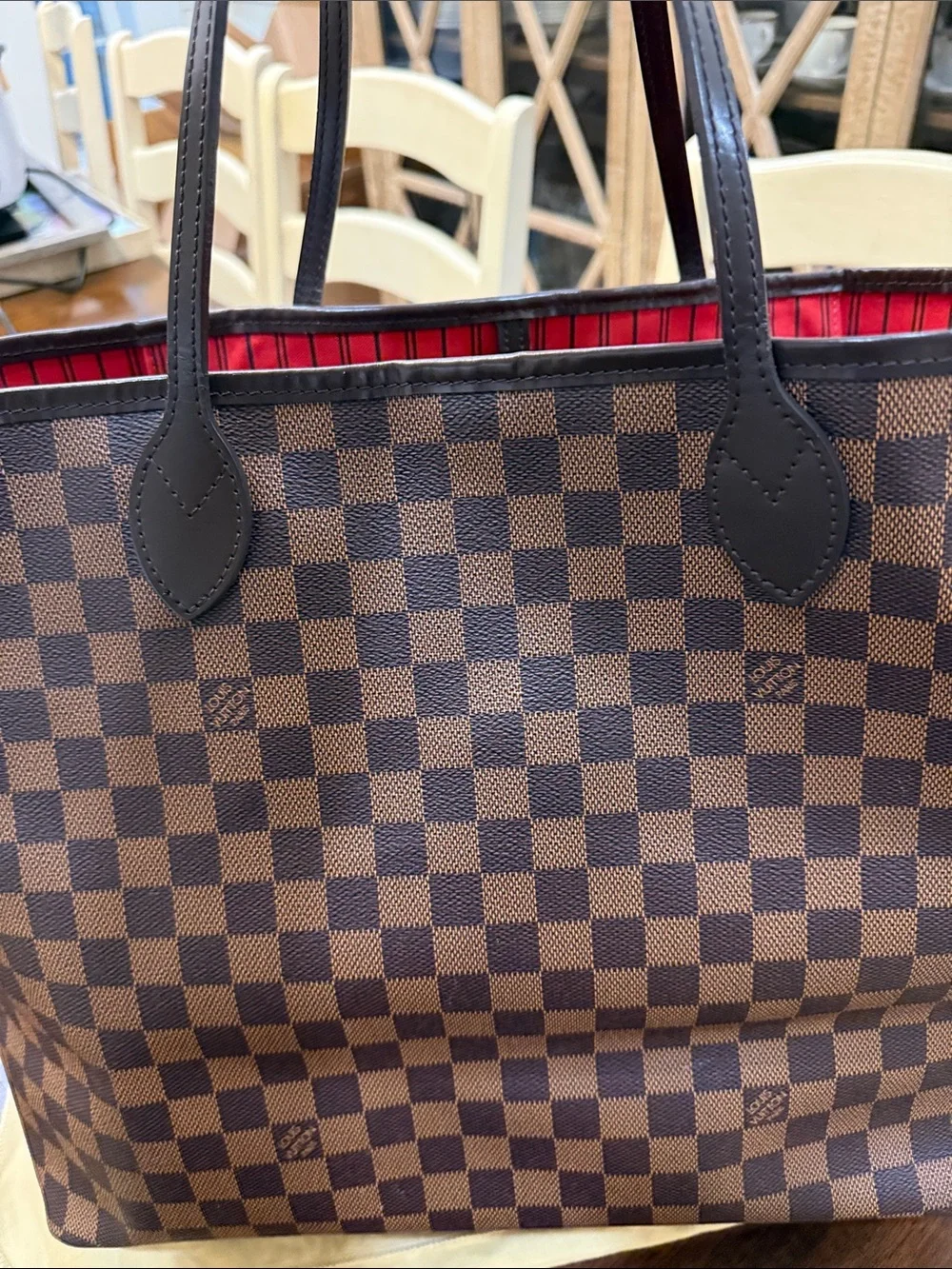 Louis Vuitton Neverfull - Damier Ebene w/ receipt, organization & authentication